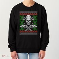 Cool Cowboy Skull Ugly Christmas Sweater Women's Sweatshirt thumb 0