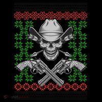 Cool Cowboy Skull Ugly Christmas Sweater Coffee Mug thumb 5
