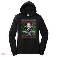 Cool Cowboy Skull Ugly Christmas Sweater Women's Hoodie thumb 0