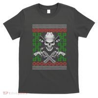 Cool Cowboy Skull Ugly Christmas Sweater T-Shirt thumb 0