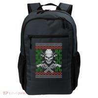Cool Cowboy Skull Ugly Christmas Sweater Backpack thumb 0