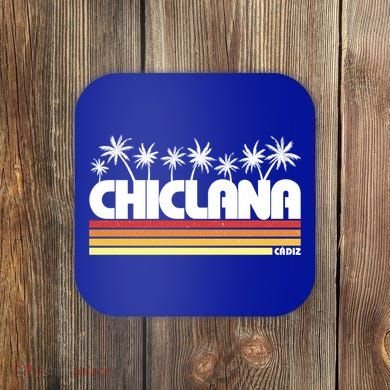 Chiclana Cadiz Spain Retro Tourism Cool Gift Coaster