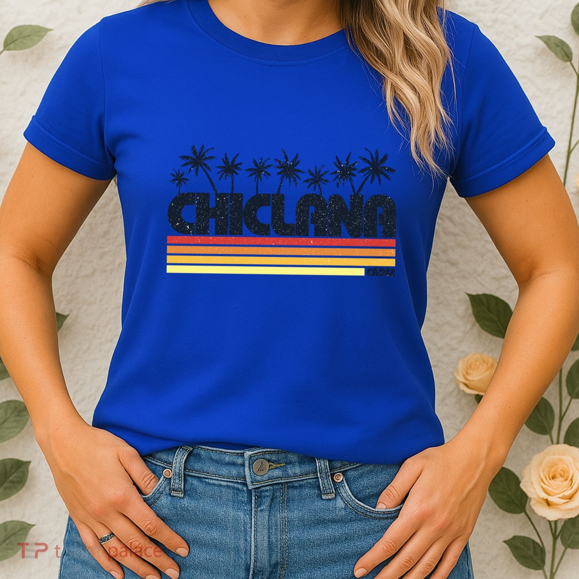 Chiclana Cadiz Spain Retro Tourism Cool Gift Women's T-Shirt