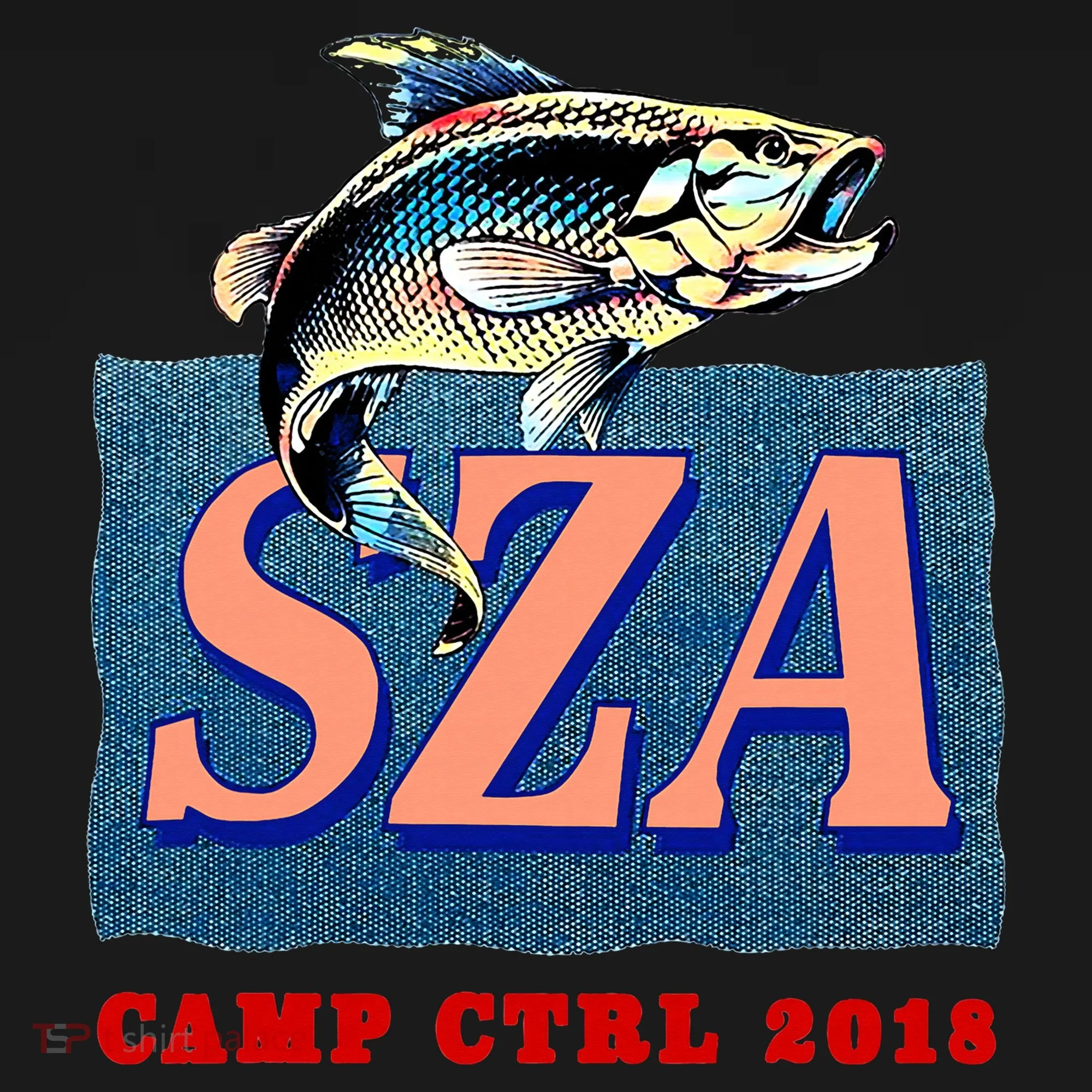 Camp Ctrl SZA fishing Baby Bodysuit
