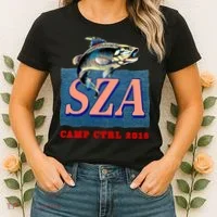 Camp Ctrl SZA fishing Women's T-Shirt thumb 2