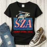 Camp Ctrl SZA fishing Women's T-Shirt thumb 3
