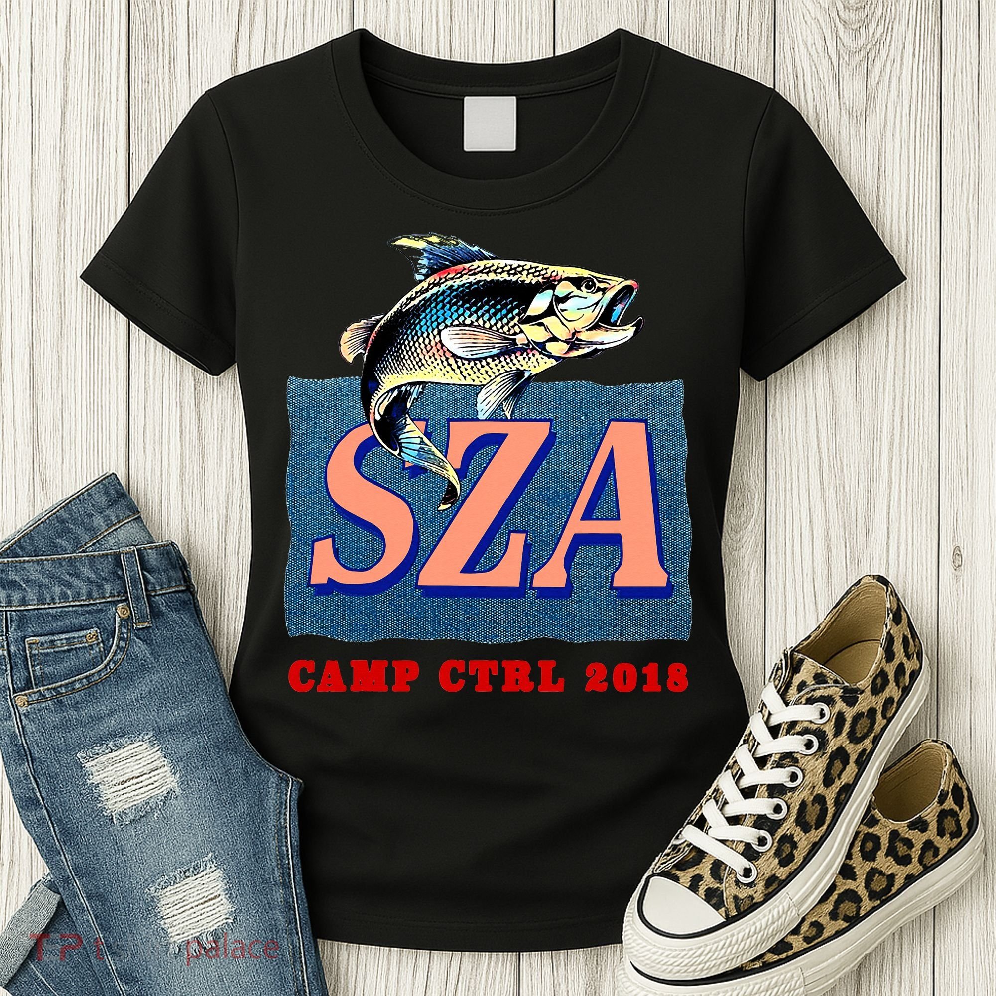 Camp Ctrl SZA fishing Women's T-Shirt
