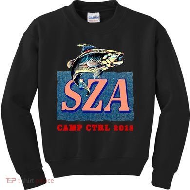 Camp Ctrl SZA fishing Kids Sweatshirt