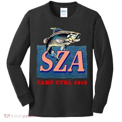 Camp Ctrl SZA fishing Kids Long Sleeve Shirt