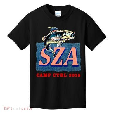 Camp Ctrl SZA fishing Kids T-Shirt