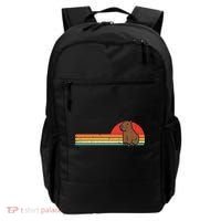 Capybara Chest Sunset Retro Capy Rodent Women Backpack thumb 0