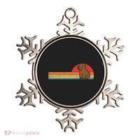 Capybara Chest Sunset Retro Capy Rodent Women Ornament thumb 0