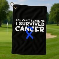 Colon Cancer Survivor Golf Towel thumb 1
