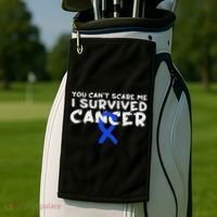 Colon Cancer Survivor Golf Towel thumb 2