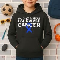 Colon Cancer Survivor Kids Hoodie thumb 2