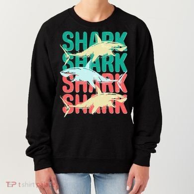 Cool Colorful Sharks Women's Sweatshirt