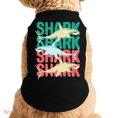 Cool Colorful Sharks Doggie Tank