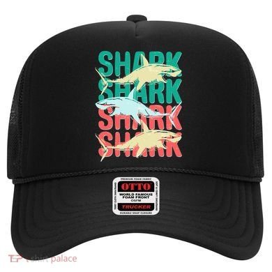 Cool Colorful Sharks Hat