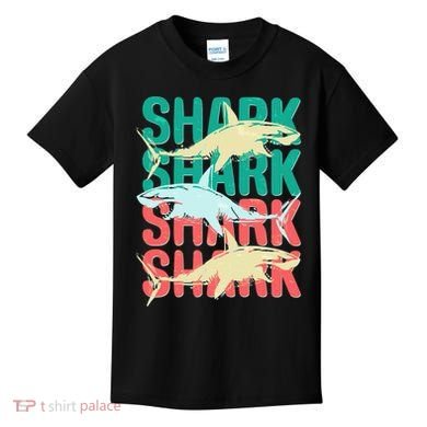 Cool Colorful Sharks Kids T-Shirt
