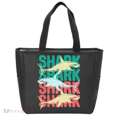 Cool Colorful Sharks Tote Bag