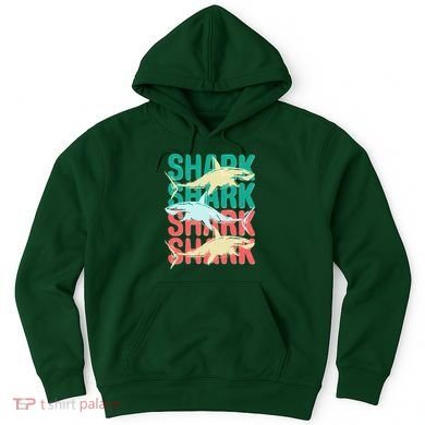 Cool Colorful Sharks Hoodie