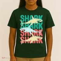 Cool Colorful Sharks T-Shirt thumb 4