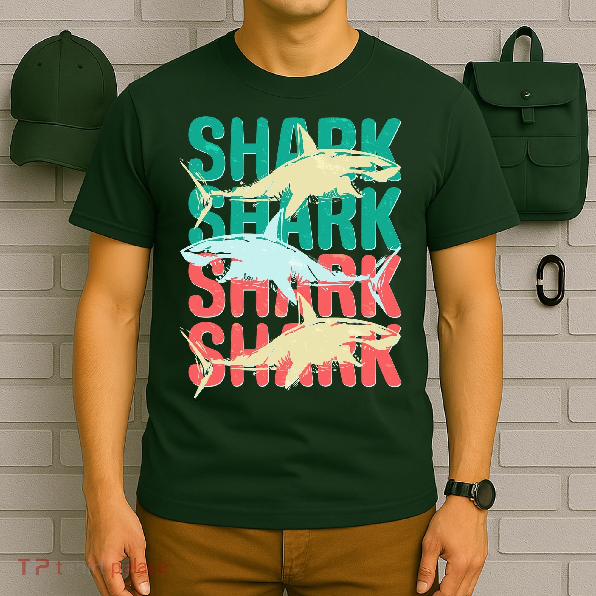 Cool Colorful Sharks T-Shirt