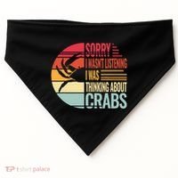 crab crabmeat seafood crabbing crabs crabby USA-Made Doggie Bandana thumb 0