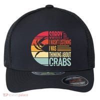 crab crabmeat seafood crabbing crabs crabby Flexfit Unipanel Trucker Cap thumb 0
