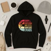 crab crabmeat seafood crabbing crabs crabby Hoodie thumb 3