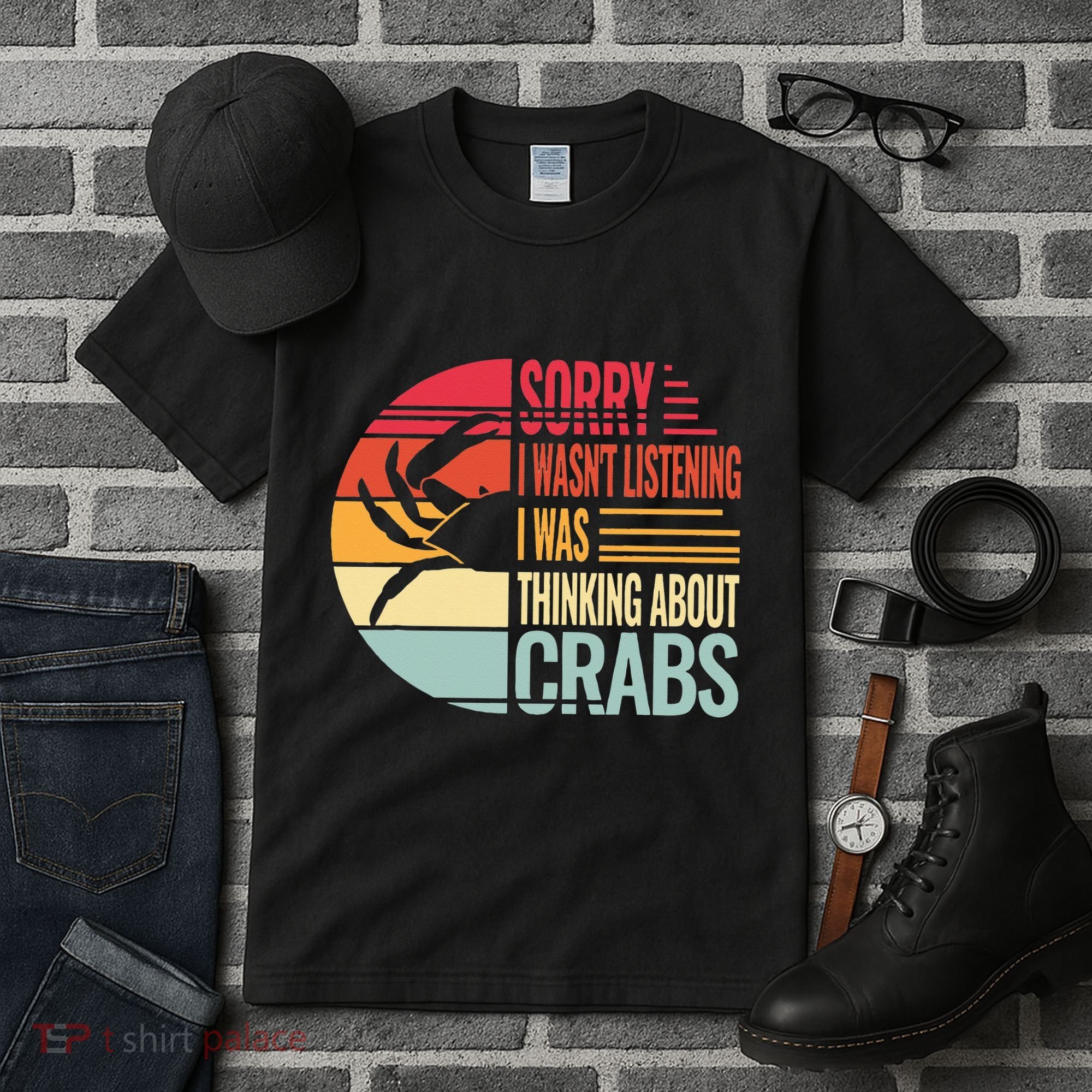 crab crabmeat seafood crabbing crabs crabby Tall T-Shirt