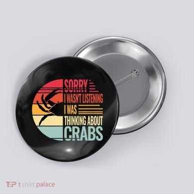 crab crabmeat seafood crabbing crabs crabby Button
