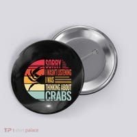 crab crabmeat seafood crabbing crabs crabby Button thumb 0