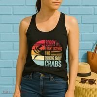 crab crabmeat seafood crabbing crabs crabby Women's Tank Top thumb 2