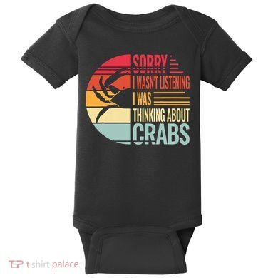 crab crabmeat seafood crabbing crabs crabby Baby Bodysuit