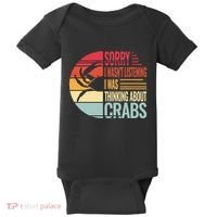 crab crabmeat seafood crabbing crabs crabby Baby Bodysuit thumb 0
