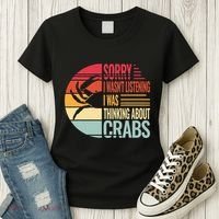 crab crabmeat seafood crabbing crabs crabby Women's T-Shirt thumb 3