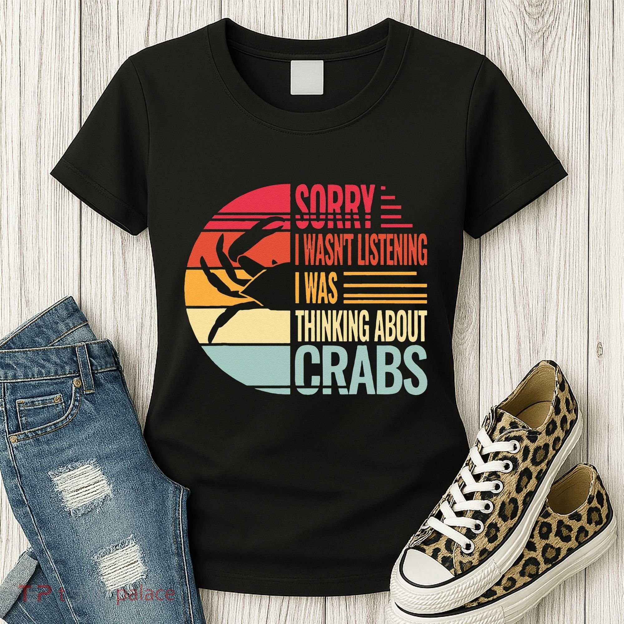 crab crabmeat seafood crabbing crabs crabby Women's T-Shirt