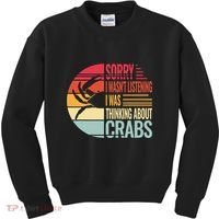 crab crabmeat seafood crabbing crabs crabby Kids Sweatshirt thumb 0