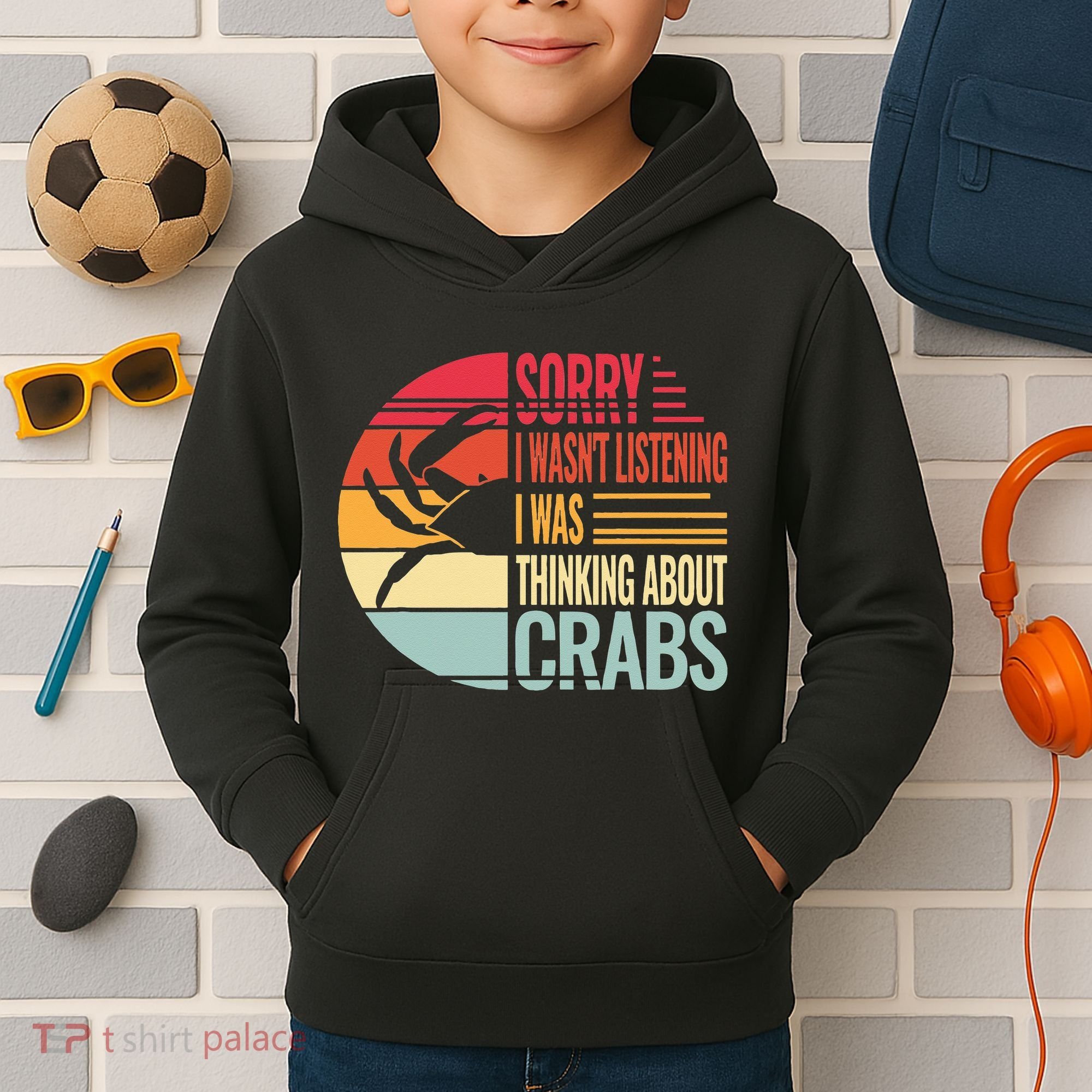 crab crabmeat seafood crabbing crabs crabby Kids Hoodie