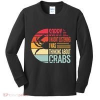crab crabmeat seafood crabbing crabs crabby Kids Long Sleeve Shirt thumb 0