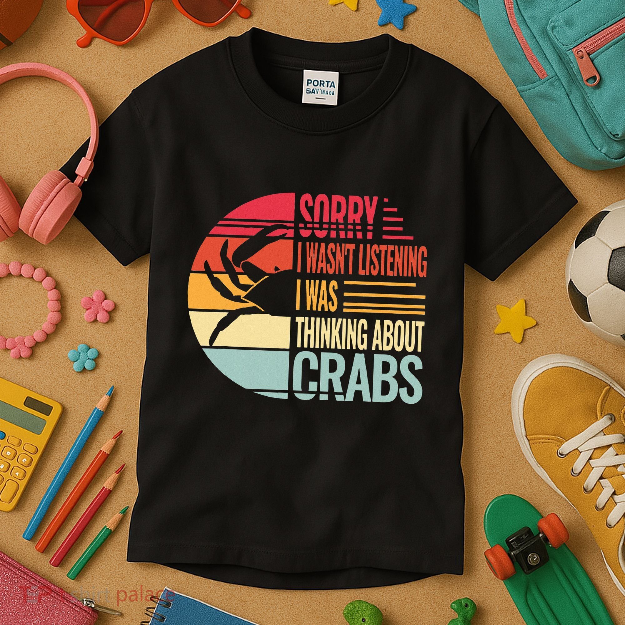 crab crabmeat seafood crabbing crabs crabby Kids T-Shirt