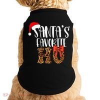 Cute Cheetah SantaS Favorite Ho Christmas S Gift Doggie Tank thumb 0