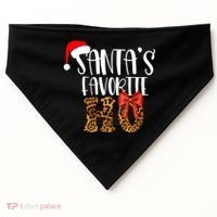 Cute Cheetah SantaS Favorite Ho Christmas S Gift USA-Made Doggie Bandana thumb 0