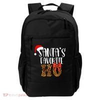 Cute Cheetah SantaS Favorite Ho Christmas S Gift Backpack thumb 0