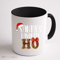 Cute Cheetah SantaS Favorite Ho Christmas S Gift Coffee Mug thumb 1