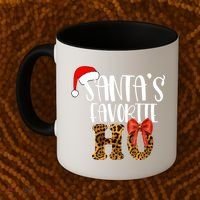 Cute Cheetah SantaS Favorite Ho Christmas S Gift Coffee Mug thumb 2