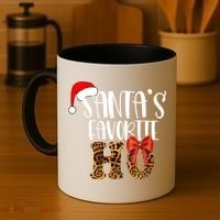 Cute Cheetah SantaS Favorite Ho Christmas S Gift Coffee Mug thumb 4