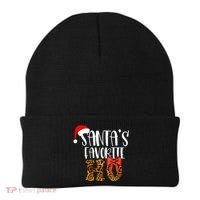 Cute Cheetah SantaS Favorite Ho Christmas S Gift Beanie thumb 0