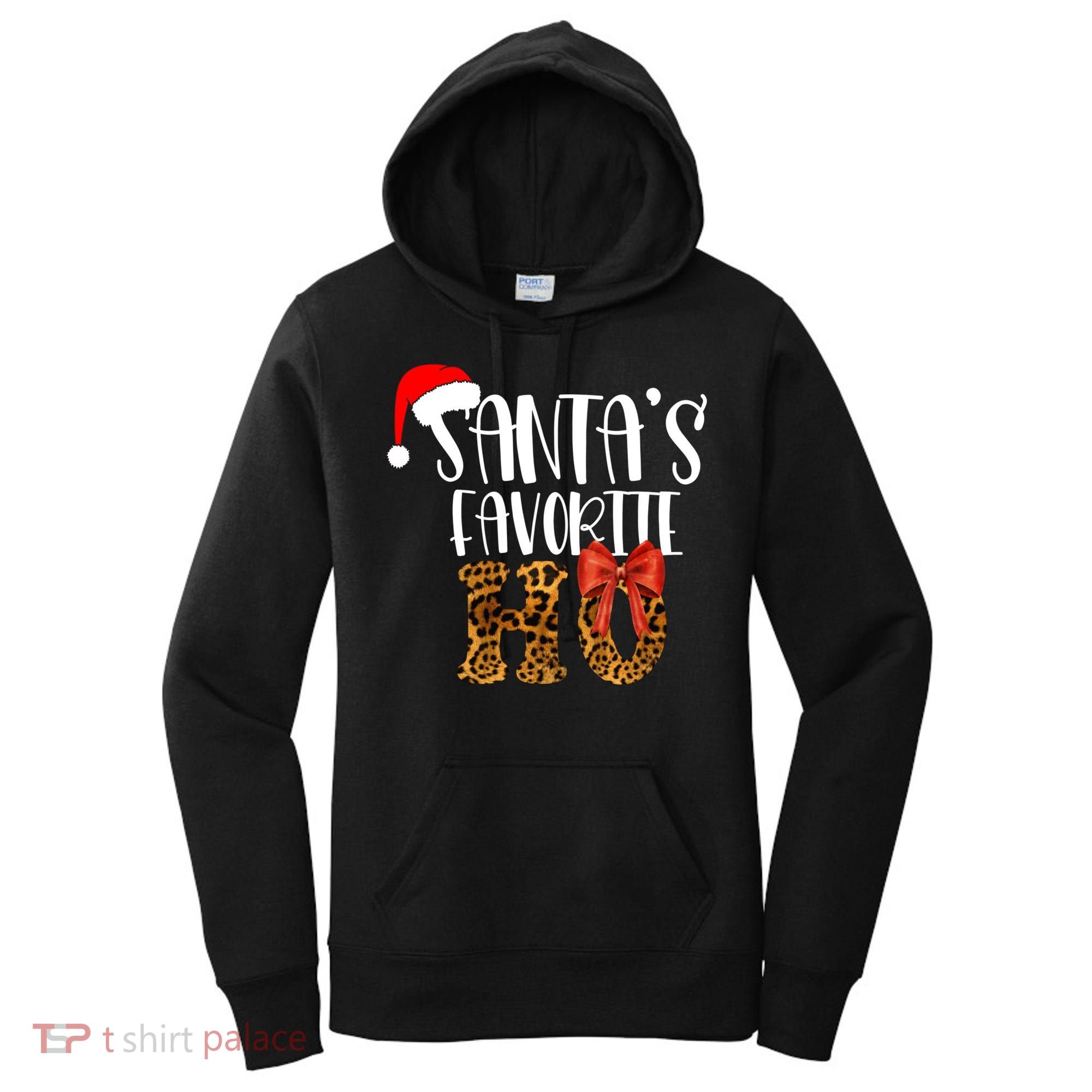 Cute Cheetah SantaS Favorite Ho Christmas S Gift Women's Hoodie
